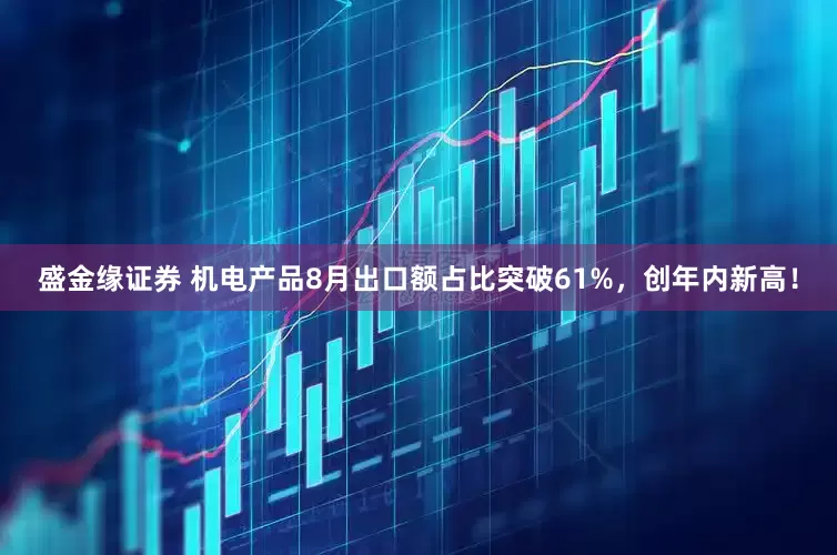 盛金缘证券 机电产品8月出口额占比突破61%，创年内新高！